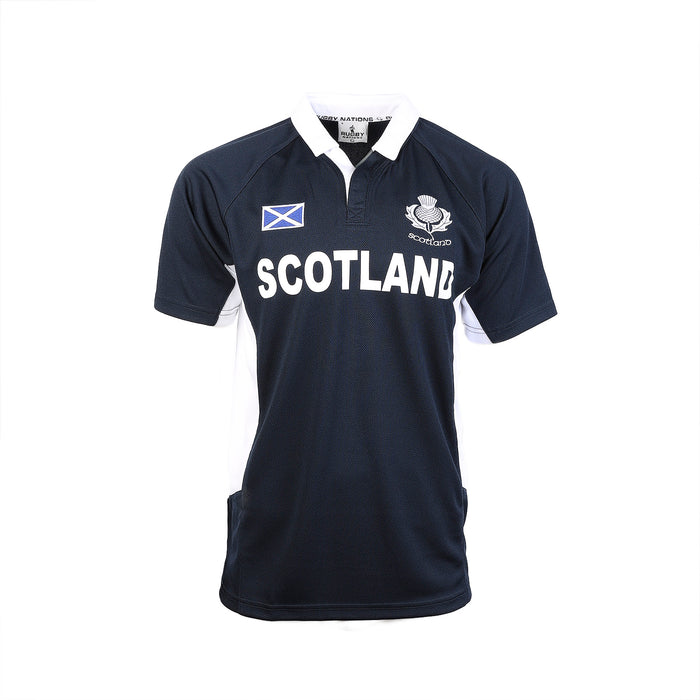 Mens Scotland Nations Collar Rugby Shirt