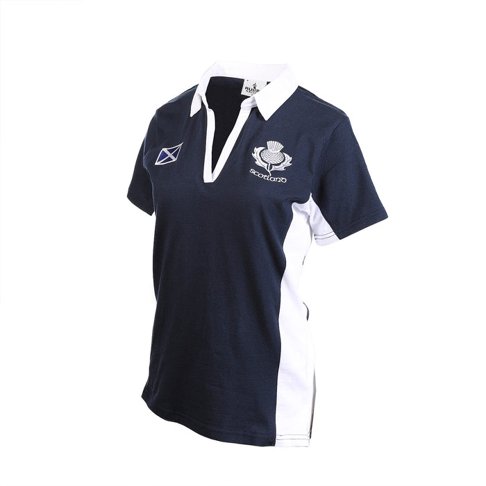 Ladies S/S New Contrast Rugby Top