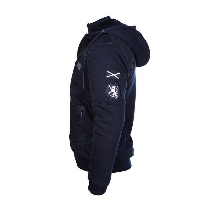 Men's Scotland Indiana Hooded Zip Jacket Navy/Light Navy