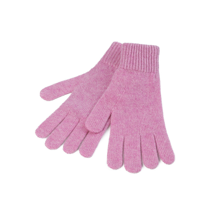 100% Cashmere Plain Ladies Glove Marl Lilac