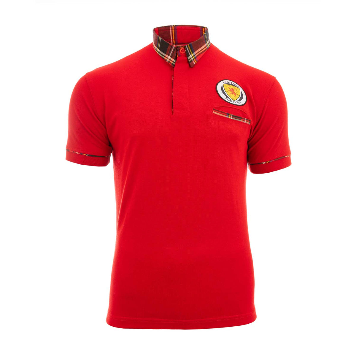 Ramsay Red Tartan Polo Shirt