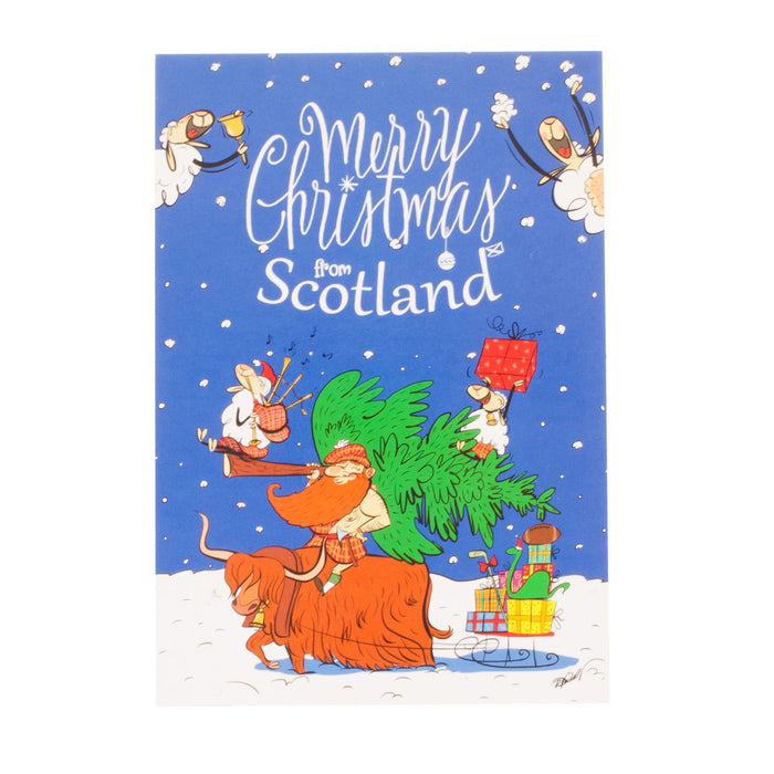 Merry Xmas From Scotland Postcard Pc-03 Chr
