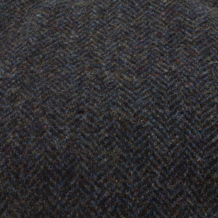 Men's Tweed Stornoway Y02 Flat Cap  2012 Grey/Blue Herringbone